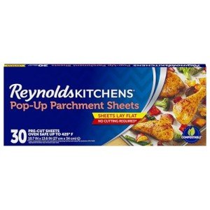 Reynolds Kitchens Air Fryer Parchment Paper Sheets, 30 Count
