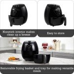 IMUSA 3.3qt Black Electric Air Fryer