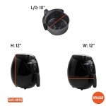 IMUSA 3.3qt Black Electric Air Fryer