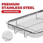 Stainless Steel Air Fryer Basket and Baking Tray