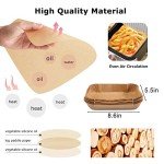 100 Pcs Rectangular Air Fryer Baking Liners
