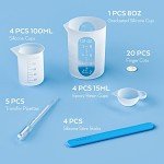 Silicone Mixing Cups and Sticks for Epoxy