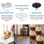 7-Piece Air Fryer Accessories Set with Egg Bites Mold