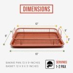 Chef Pomodoro Copper Crisper Tray Set