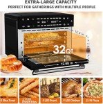32 QT Extra Large Air Fryer Oven Combo