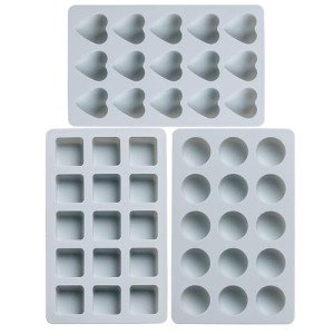 Silicone Candy and Chocolate Molds Set (3 Pieces)