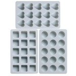 Silicone Candy and Chocolate Molds Set (3 Pieces)