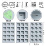 Silicone Candy and Chocolate Molds Set (3 Pieces)