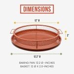 Chef Pomodoro Copper Air Fryer Crisper Tray Set