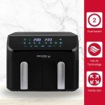 Holstein 8.4QT Dual Basket Digital Air Fryer