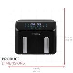 Holstein 8.4QT Dual Basket Digital Air Fryer