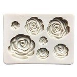 2-Pack Rose Silicone Molds for Cake Decorating