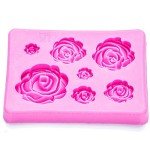 2-Pack Rose Silicone Molds for Cake Decorating