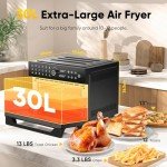 Extra Large 32QT Air Fryer Toaster Oven Combo