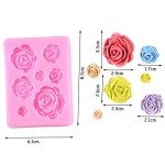 2-Pack Rose Silicone Molds for Cake Decorating