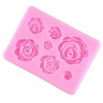 2-Pack Rose Silicone Molds for Cake Decorating