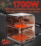 DAYBEST 1700W Stainless Steel Air Fryer - 6L