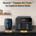 Compact 2.1QT 4-in-1 Air Fryer - Dark Blue