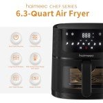 HAIMEEC 8-in-1 Air Fryer with 6.3 Qt Capacity