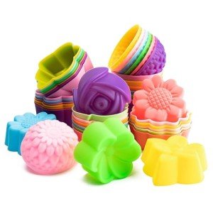 Silicone Baking Molds Set for Cupcakes & Muffins