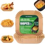 Non-Stick Square Parchment Liners for Air Fryers