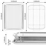 Ridgepole 12.8" Air Fryer Basket and Tray Set