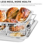 Ridgepole 12.8" Air Fryer Basket and Tray Set