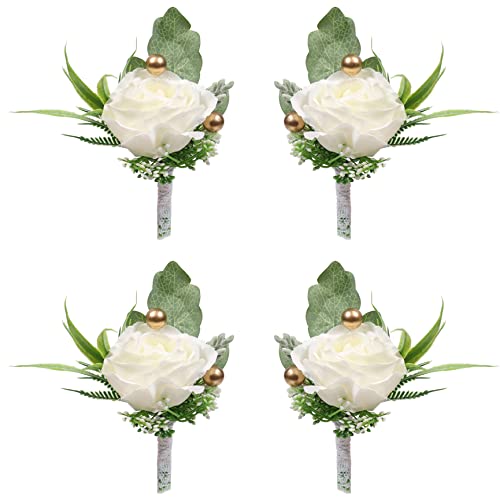 Handmade Rose Boutonnieres for Weddings and Proms