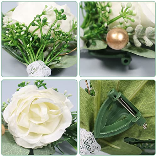 Handmade Rose Boutonnieres for Weddings and Proms