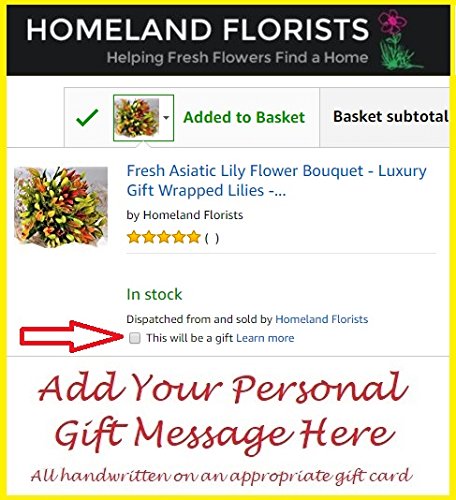 Asiatic Lily Luxury Gift Bouquet with Card