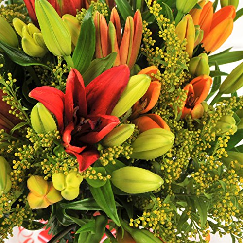 Asiatic Lily Luxury Gift Bouquet with Card