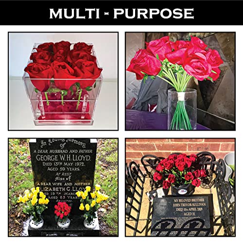 Red Artificial Roses - 18 Bundle for Decoration