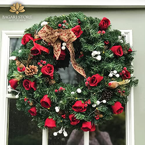 Red Artificial Roses - 18 Bundle for Decoration