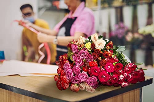 Mixed Roses -Fresh Flower Delivered Next Working Day Free Uk Delivery-Perfect For Birthday-Thank You-Congratulations-Get Well Soon-Best Gift-Beautiful Fresh Bouquet-Anniversary… (8943223089)