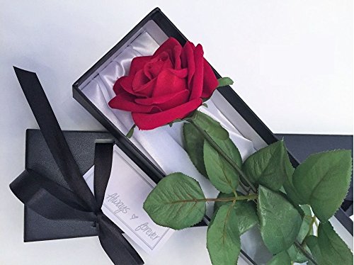 Romantic Red Rose in Silk-lined Gift Box