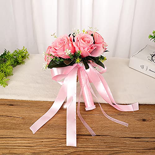 Artificial Rose Bridal Bouquet - 9 Inches