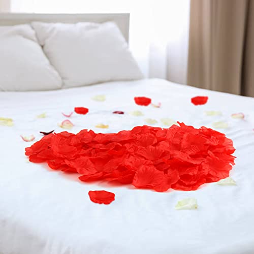 VEYLIN Red Artificial Rose Petals, 500PCS for Decorations
