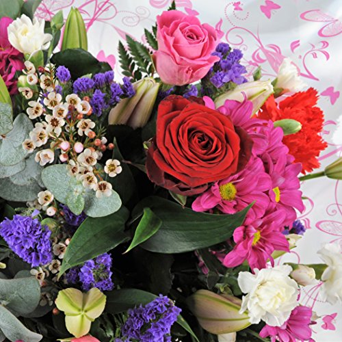 Superb Mixed Fresh Flower Bouquet with Velvet Rose