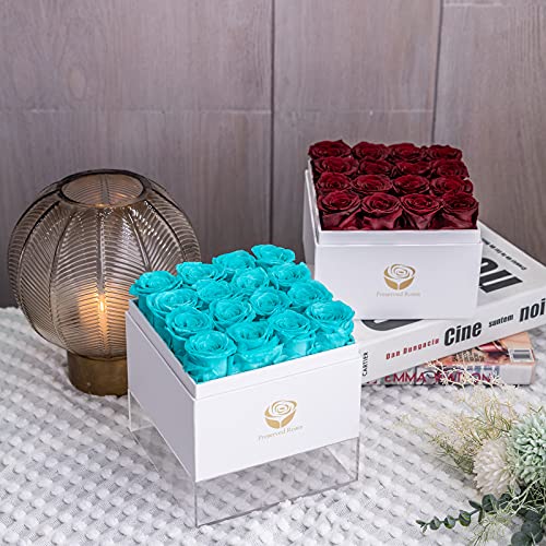 Yamonic Eternal Roses in Tiffany Box - Surprise Her