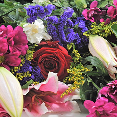 Superb Mixed Fresh Flower Bouquet with Velvet Rose