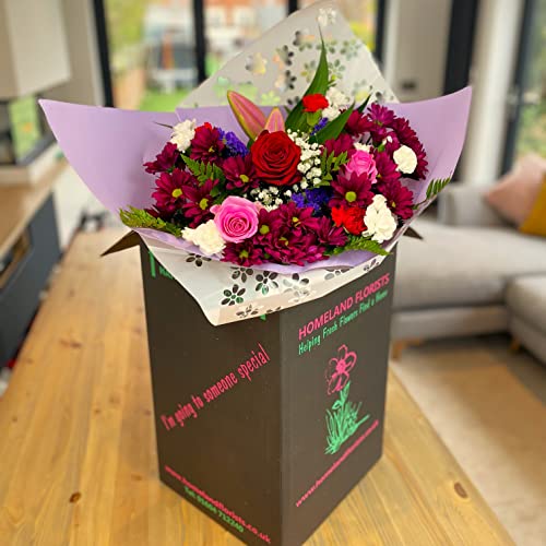 Superb Mixed Fresh Flower Bouquet with Velvet Rose