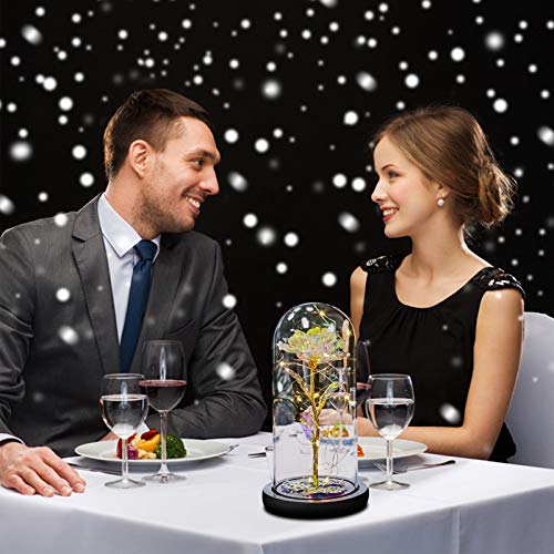 Forever Rose in Glass Dome - Personalized Gifts