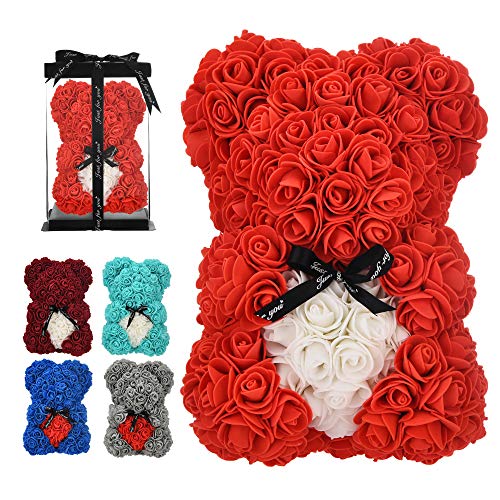 Flower-Filled Rose Bear for Gifting