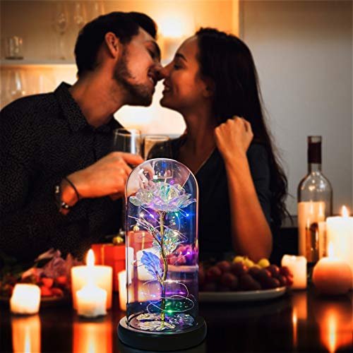 Forever Rose in Glass Dome - Personalized Gifts