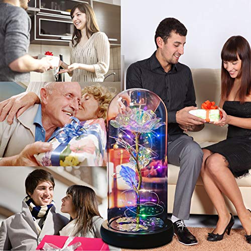 Forever Rose in Glass Dome - Personalized Gifts