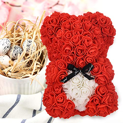 Flower-Filled Rose Bear for Gifting