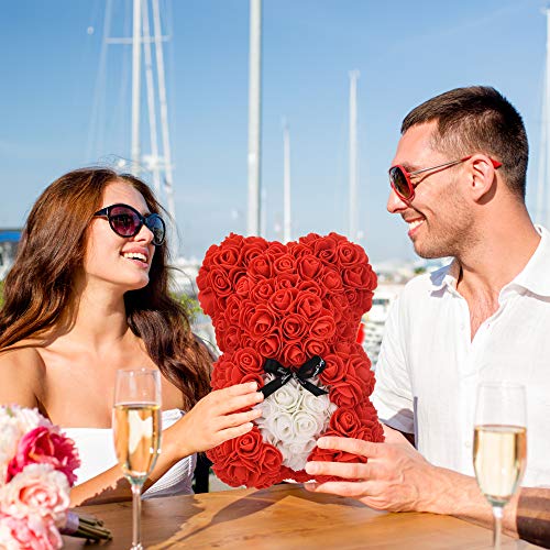 Flower-Filled Rose Bear for Gifting