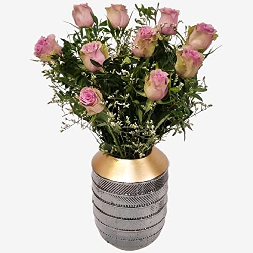 Lilac Rose Bouquet Beautiful Fresh Flowers, Fresh Flowers Delivered Next Day Prime Delivery, Flowers Fresh Bouquet, Perfect for Birthdays, Anniversaries and Thank You Gifts.