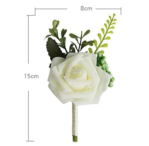 Wedding Boutonniere - Artificial Rose Corsages