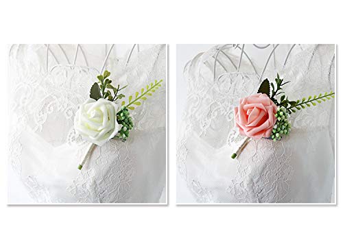 Wedding Boutonniere - Artificial Rose Corsages